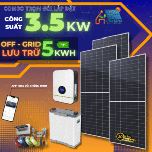 hệ thống điện mặt trời off grid 3.5kW