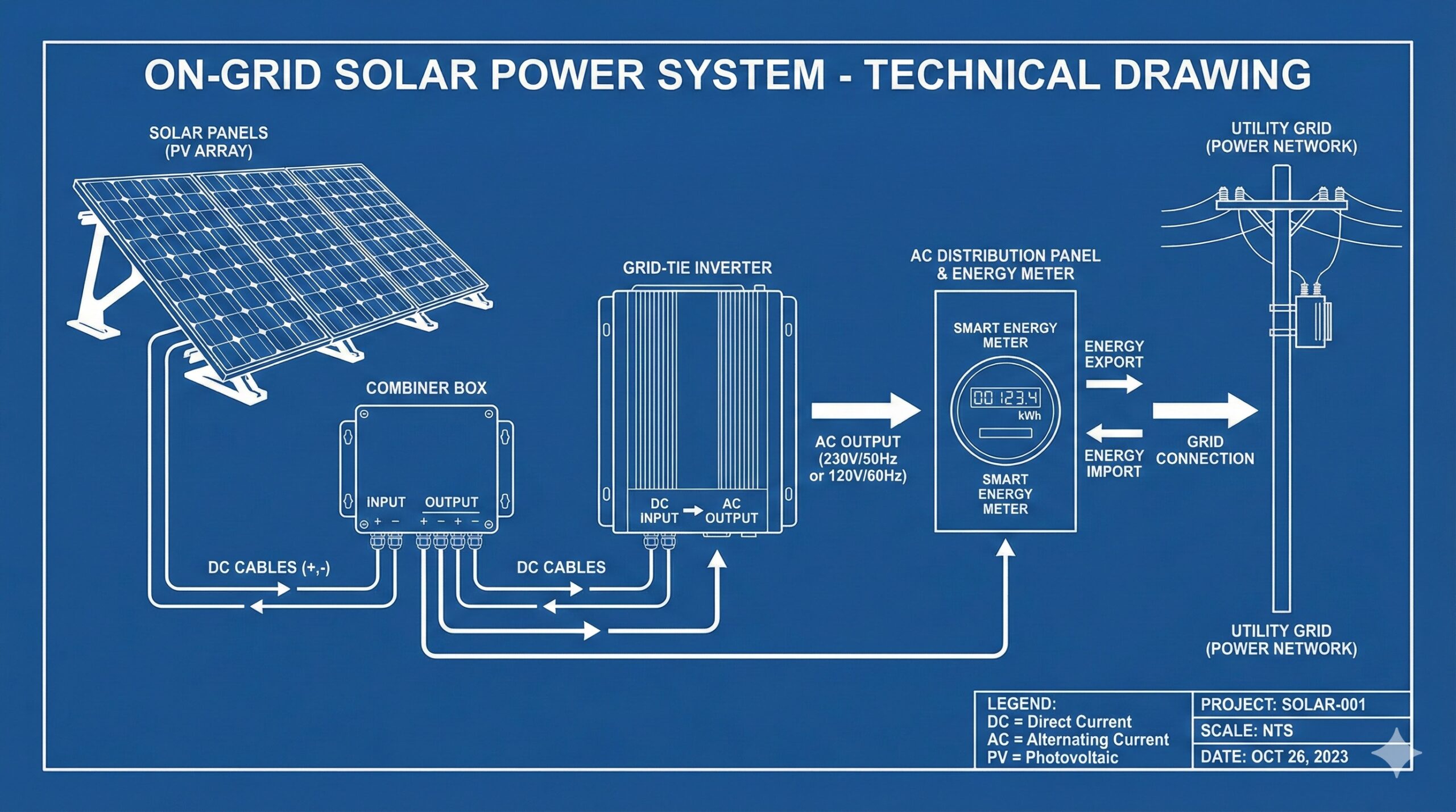 Tổng Quan Hệ Thống Điện Mặt Trời Hòa Lưới